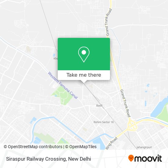 Siraspur Railway Crossing map