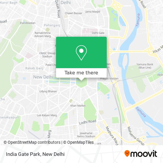 India Gate Park map