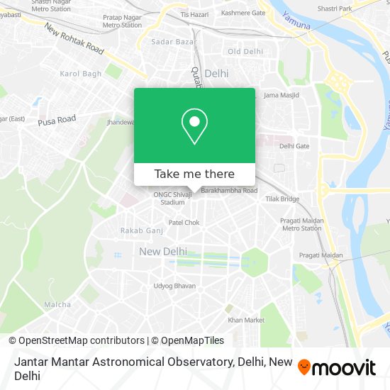 Jantar Mantar Astronomical Observatory, Delhi map