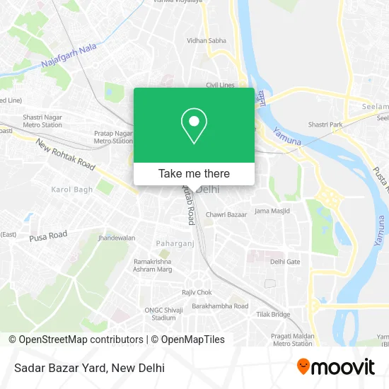 Sadar Bazar Yard map