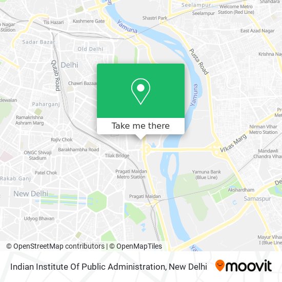 Indian Institute Of Public Administration map