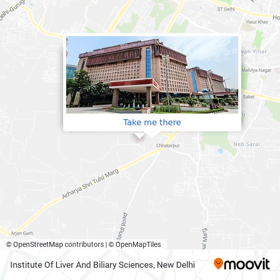 Institute Of Liver And Biliary Sciences map