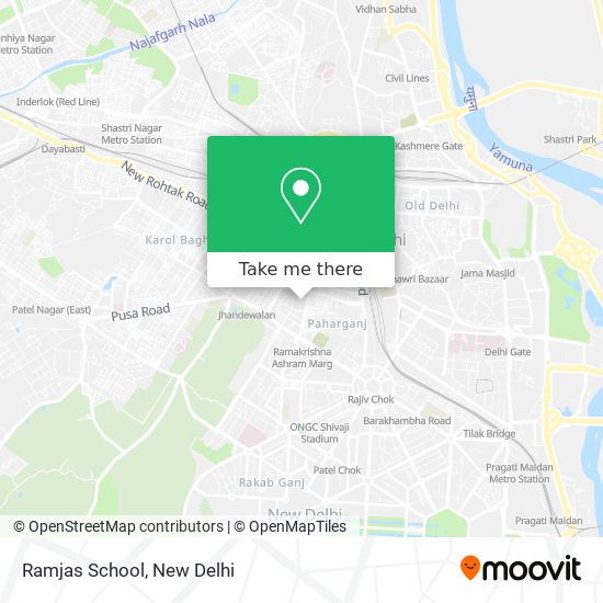 Ramjas School map