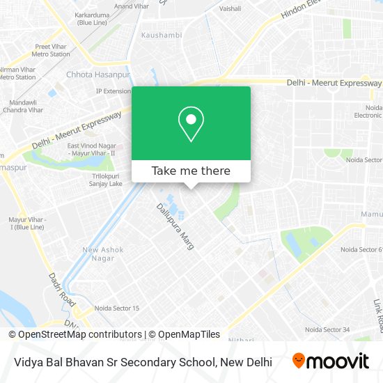 Vidya Bal Bhavan Sr Secondary School map