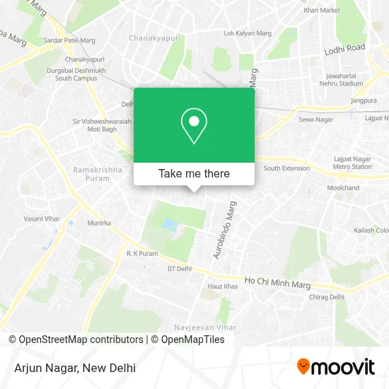 Arjun Nagar map