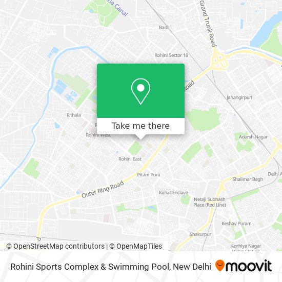 Rohini Sports Complex & Swimming Pool map
