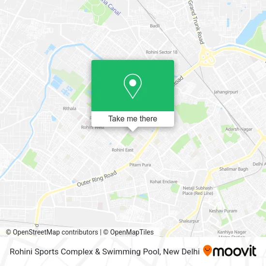 Rohini Sports Complex & Swimming Pool map
