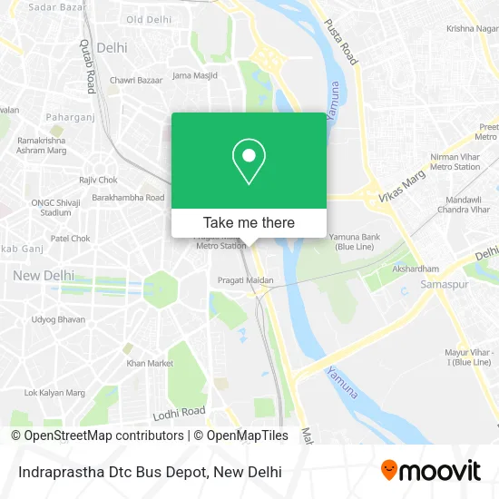 Indraprastha Dtc Bus Depot map
