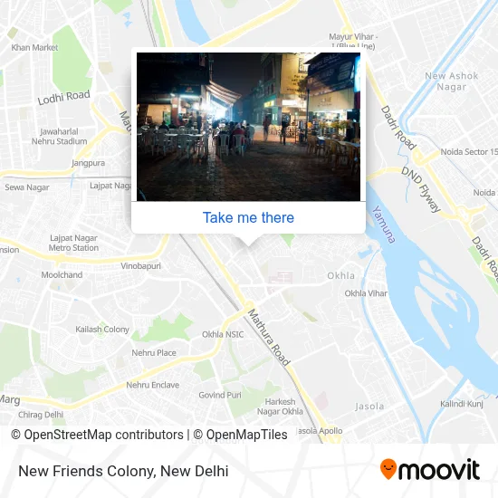 New Friends Colony map