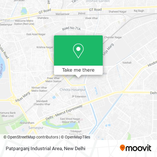 Patparganj Industrial Area map