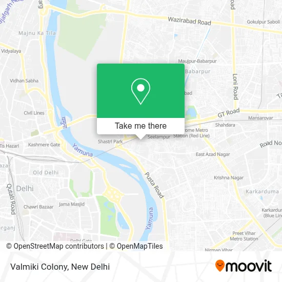 Valmiki Colony map