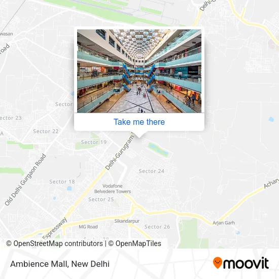 Ambience Mall map