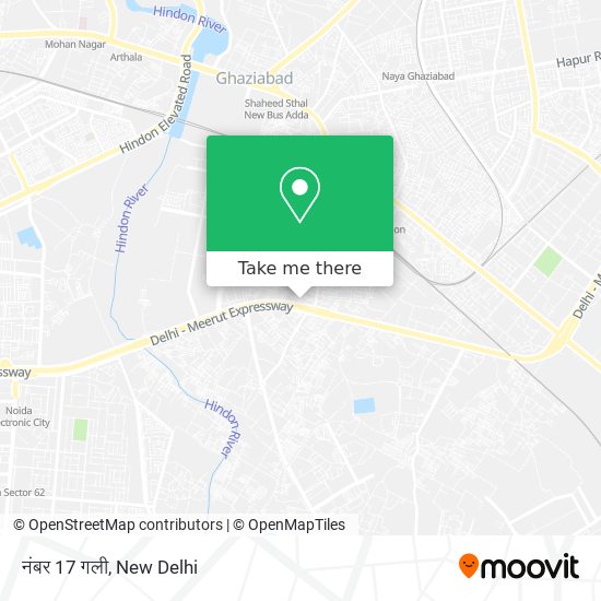 नंबर 17 गली map