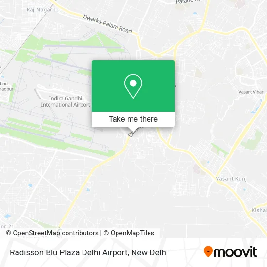 Radisson Blu Plaza Delhi Airport map