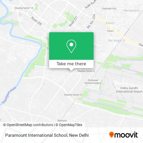 Paramount International School map