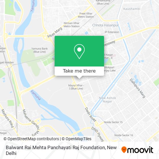 Balwant Rai Mehta Panchayati Raj Foundation map