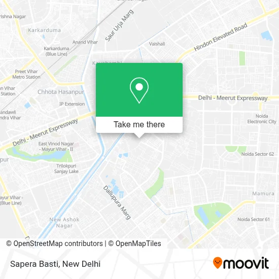 Sapera Basti map