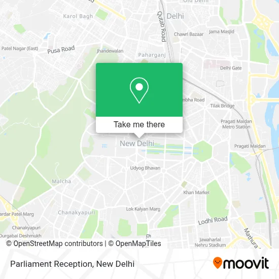Parliament Reception map