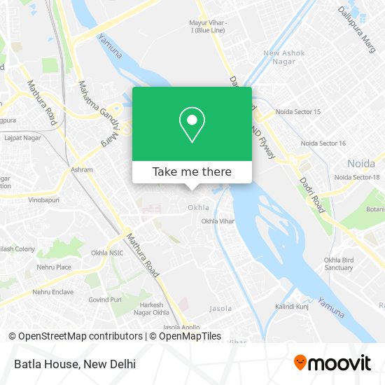 Batla House map