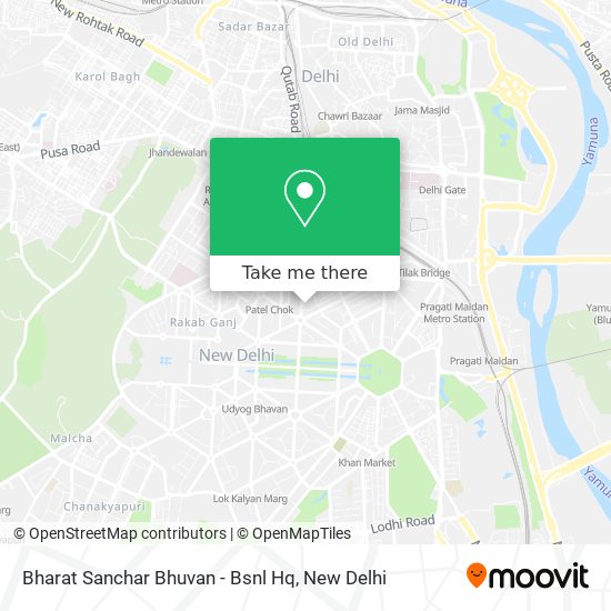 Bharat Sanchar Bhuvan - Bsnl Hq map