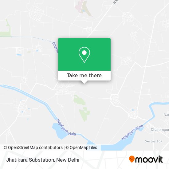 Jhatikara Substation map