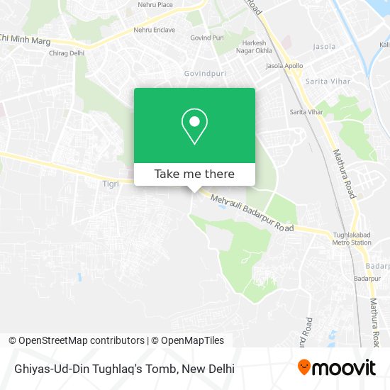 Ghiyas-Ud-Din Tughlaq's Tomb map