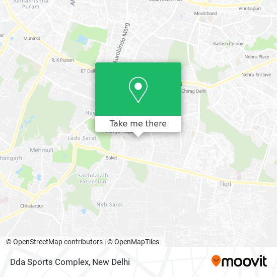 Dda Sports Complex map