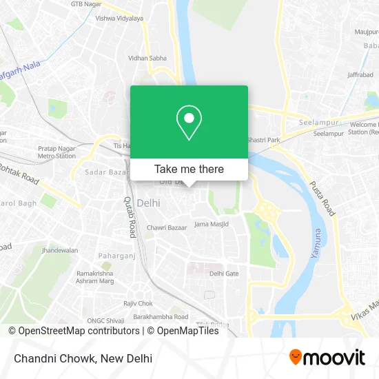 Chandni Chowk map