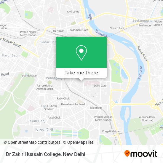 Dr Zakir Hussain College map