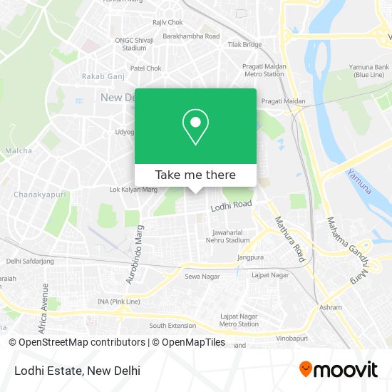 Lodhi Estate map