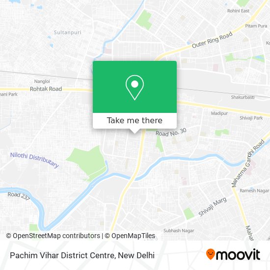 Pachim Vihar District Centre map