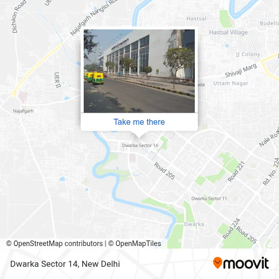 Dwarka Sector 14 map