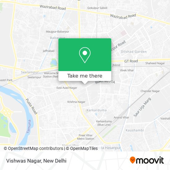 Vishwas Nagar map