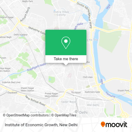 Institute Of Economic Growth map