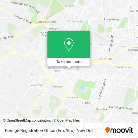 Foreign Registration Office (Frro / Fro) map