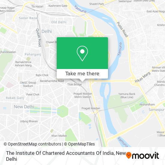 The Institute Of Chartered Accountants Of India map