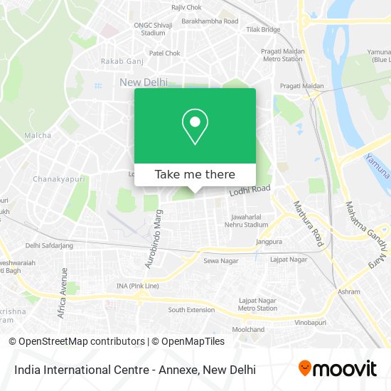 India International Centre - Annexe map