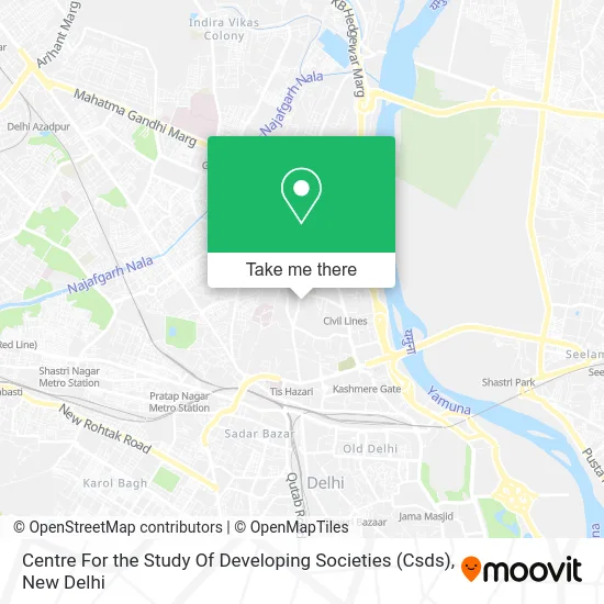 Centre For the Study Of Developing Societies (Csds) map