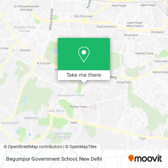 Begumpur Government School map