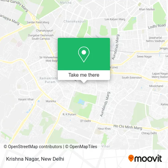 Krishna Nagar map