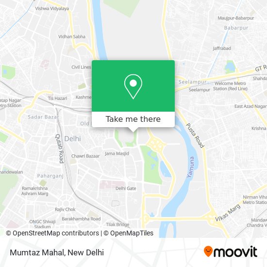 Mumtaz Mahal map