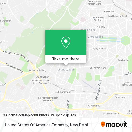 United States Of America Embassy map