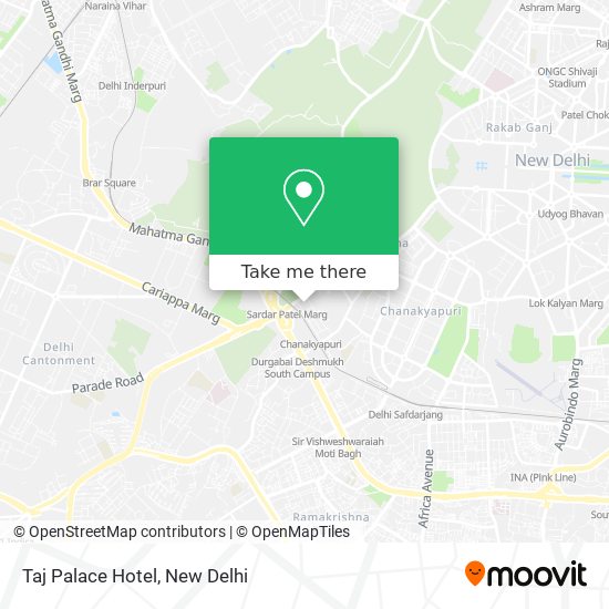 Taj Palace Hotel map