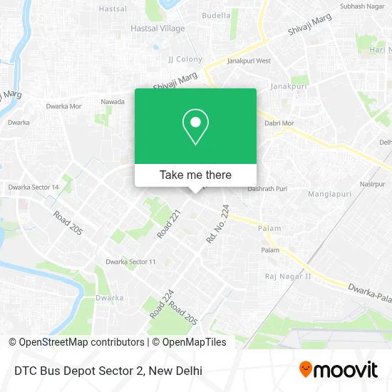 DTC Bus Depot Sector 2 map