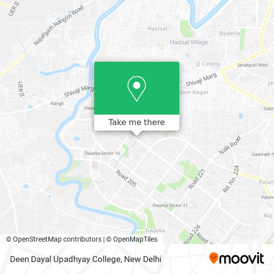 Deen Dayal Upadhyay College map