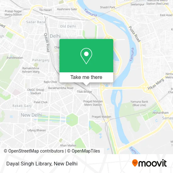 Dayal Singh Library map