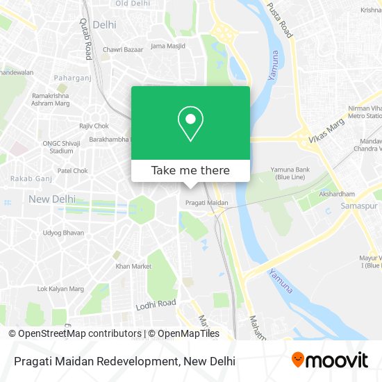 Pragati Maidan Redevelopment map
