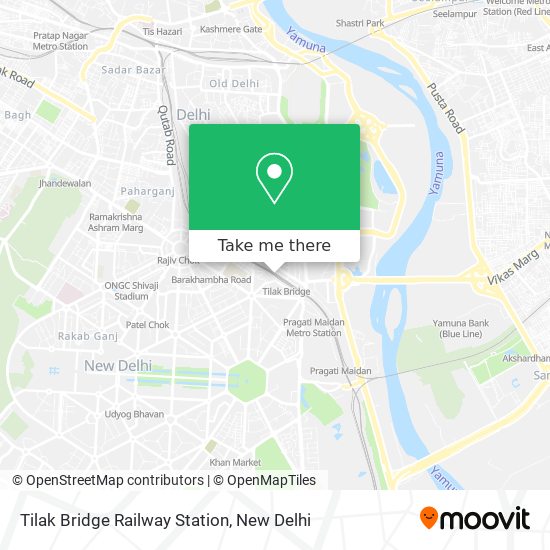 Tilak Bridge Railway Station map