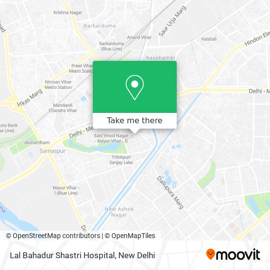 Lal Bahadur Shastri Hospital map