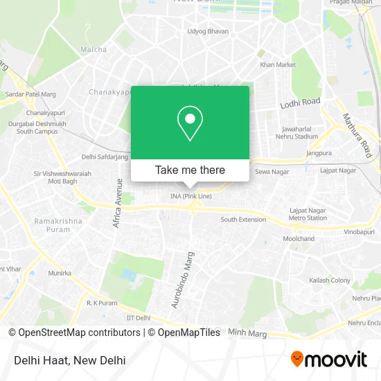 Delhi Haat map